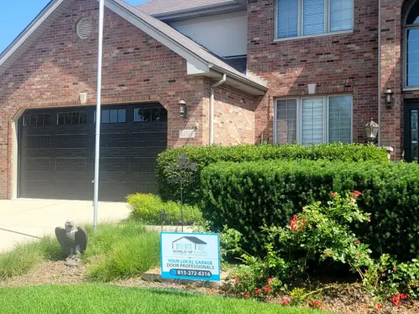 Residential garage door installation by World of Doors
