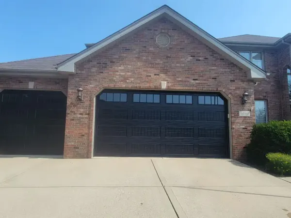 Completed garage door project