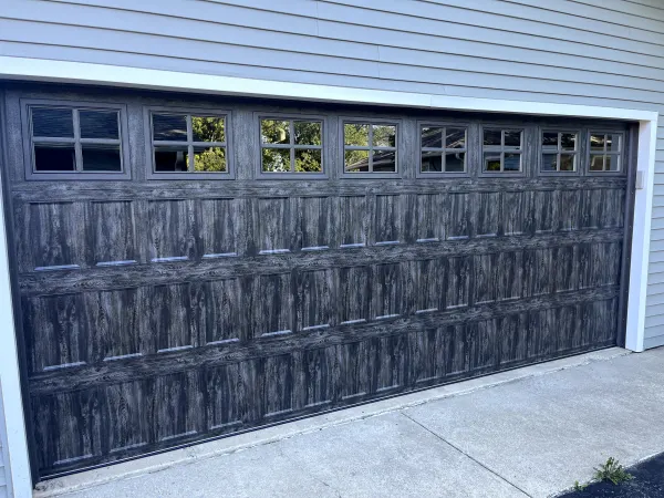 Completed garage door project