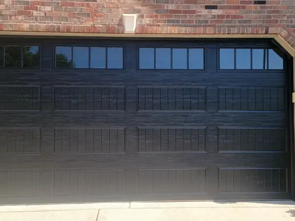 Completed garage door project