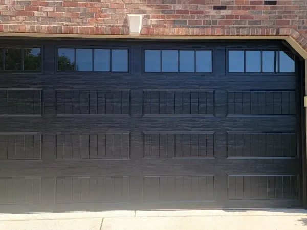 Completed garage door project