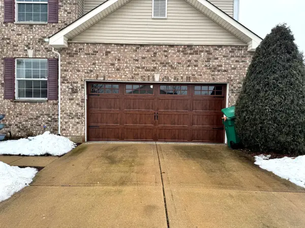 Completed garage door project