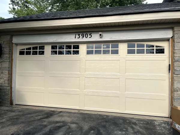 Completed garage door project