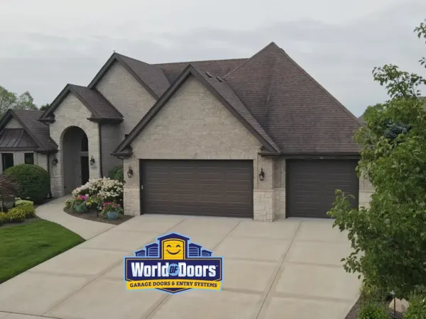Residential garage door installation by World of Doors