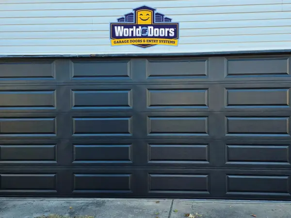 Residential garage door installation by World of Doors
