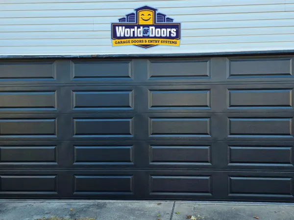 Residential garage door installation by World of Doors