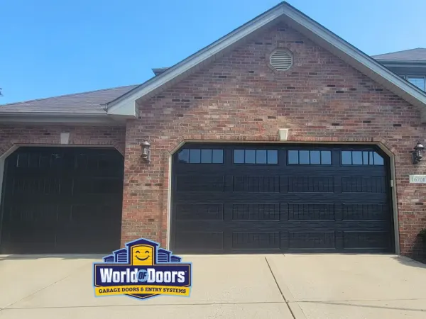 Completed garage door project