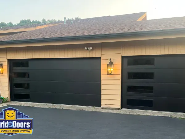 New garage door installation by World of Doors
