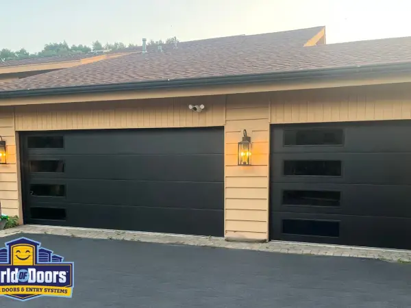 New garage door installation by World of Doors