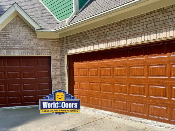 Residential garage door installation by World of Doors