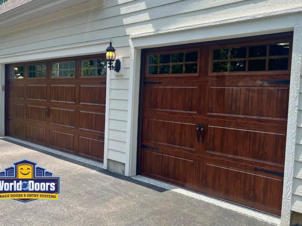 Completed garage door project