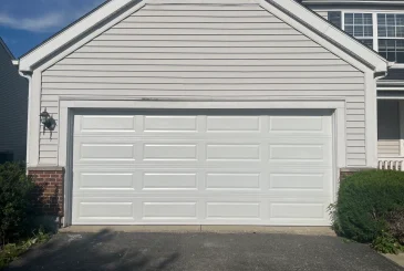 garage-door-on-a-white-house