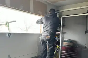 Professional garage door installation.