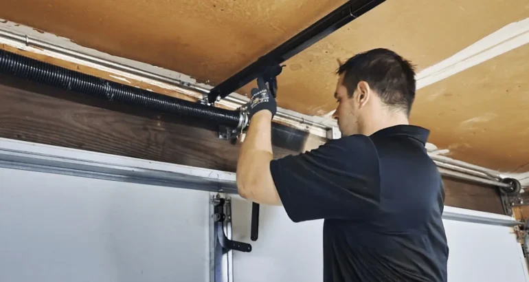 man-repairing-and-fixing-a-garage-door