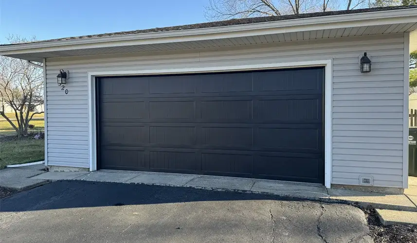 new installed garage door